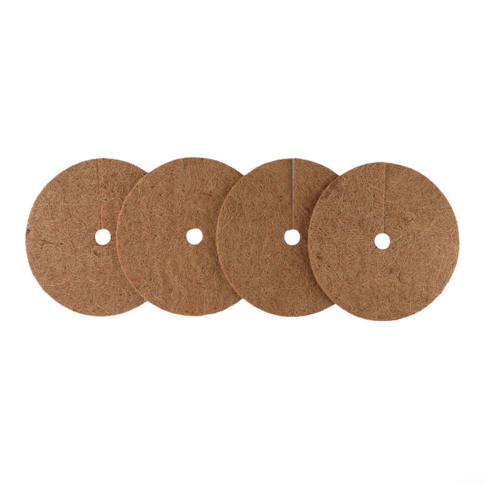 Naturally Coconut Fiber Mulch Pads 4 Count 25 Cm Protection From Weeds For Plants