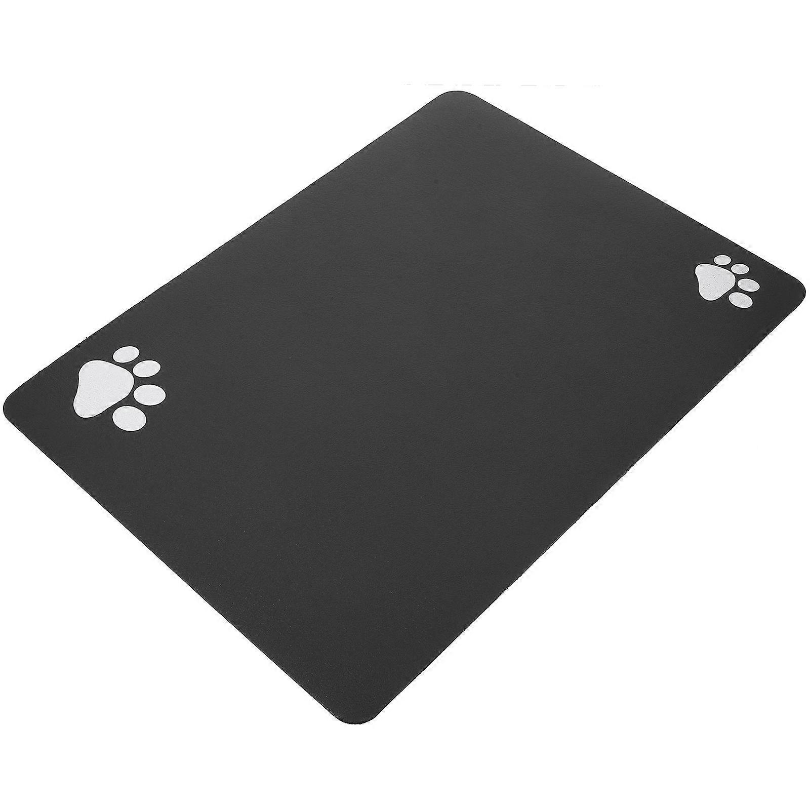 Reusable Pet Feeding Mat Quick Dry Dark Grey 1 Set Practical Tool