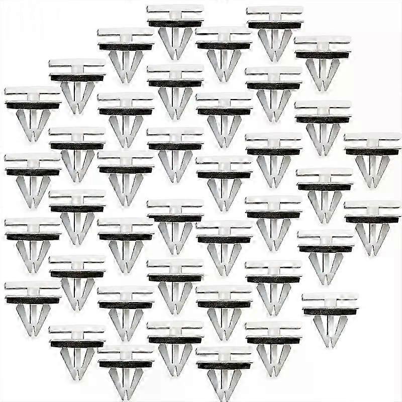 40PCS OEM W716503-S300 22033A Rocker Panel & Deck Lid Moulding Clips with sealer Fits 9 MM Holes Fit For Fit For d Fusion MKZ 2013 on
