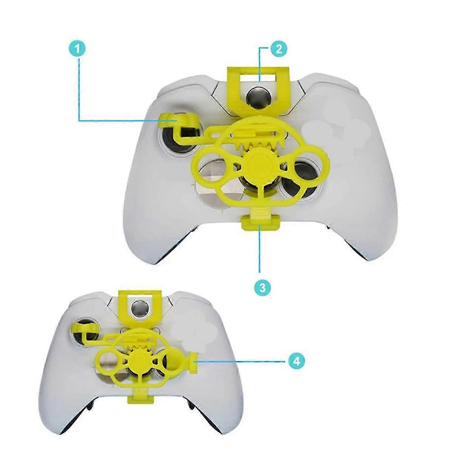 Mini Steering Wheel For Xbox One /ones/ oneX Elite Controller Yellow
