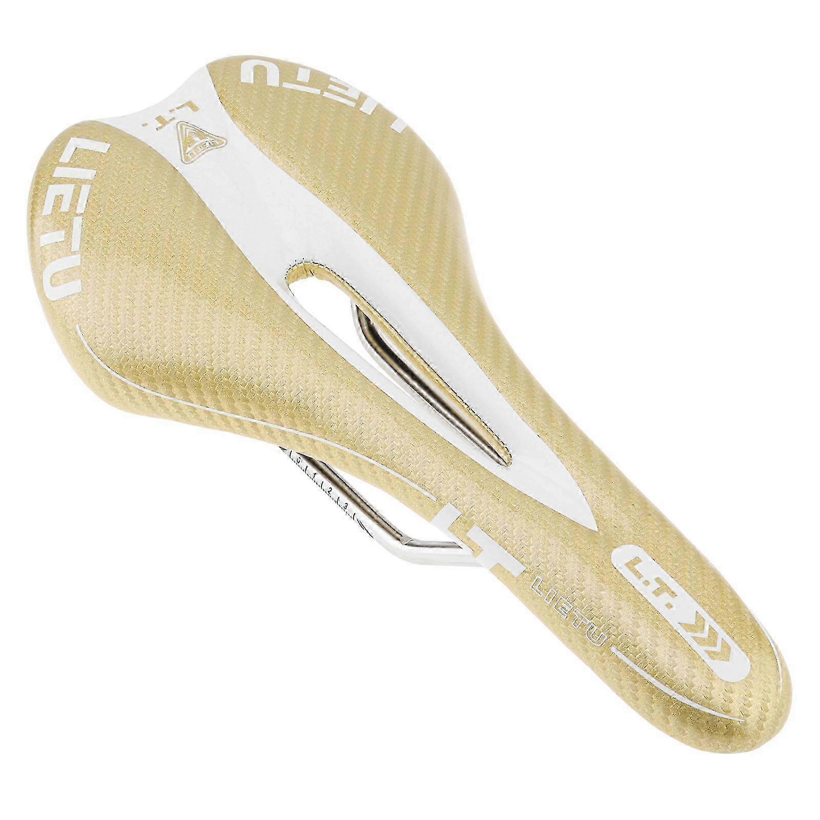 LIETU 4 Colors 3K Weave Soft Bike Saddle with Hollow Design for MTB / Road Bicycle 2025