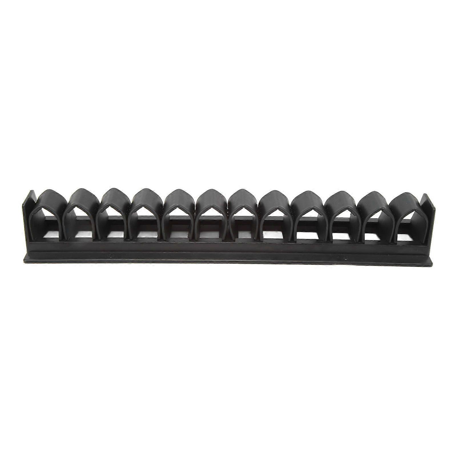Horse Whip Crop Holder Plastic Horse Whip Rack Wall Mounted for Horse Stables Black