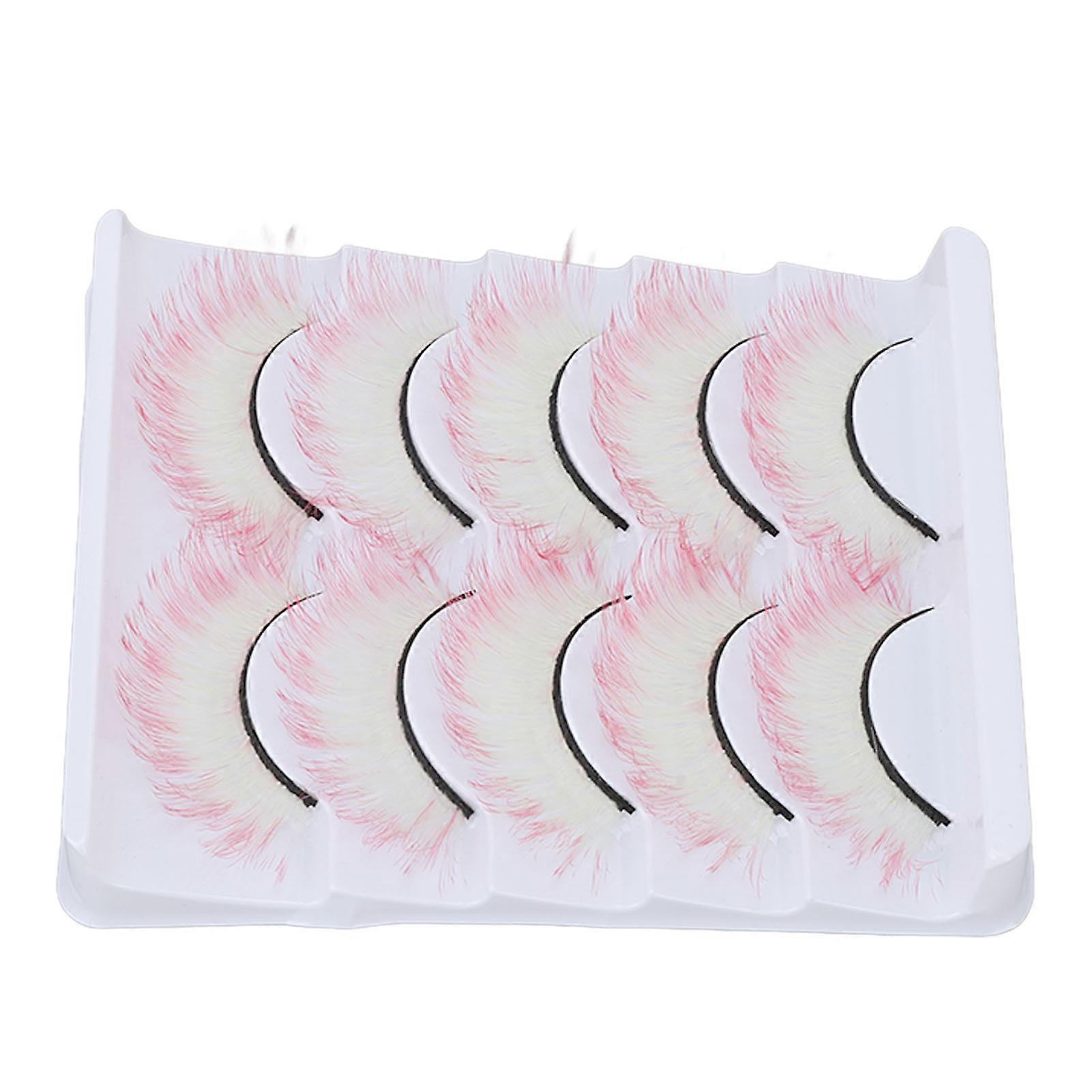 5 Pairs Soft Gradient Colored False Eyelashes AG08 for Stage