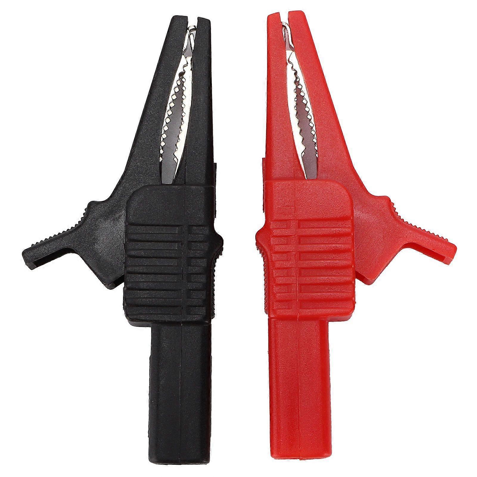 2PCS U08 4mm Brass Insulated Crocodilian Clip Electrical Test Clamp 32A/1000V Test Equipment Parts