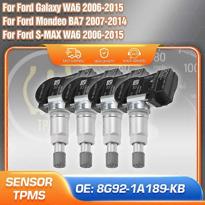 Applicable Car TPMS Sensor For Ford Mondeo BA7 Galaxy S-MAX WA6 2006-2015 Tire Pressure Monitor Sensor 8G92-1A189-KB S180084730 433 MHz