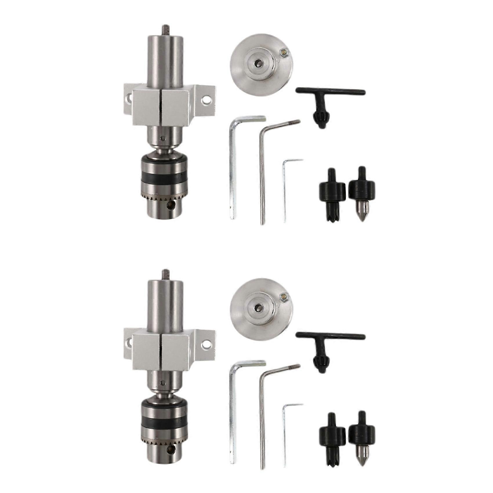 2X Multifunction Drilling Tailstock Live Center with Claw for Mini Lathe Machine Revolving Centre DI