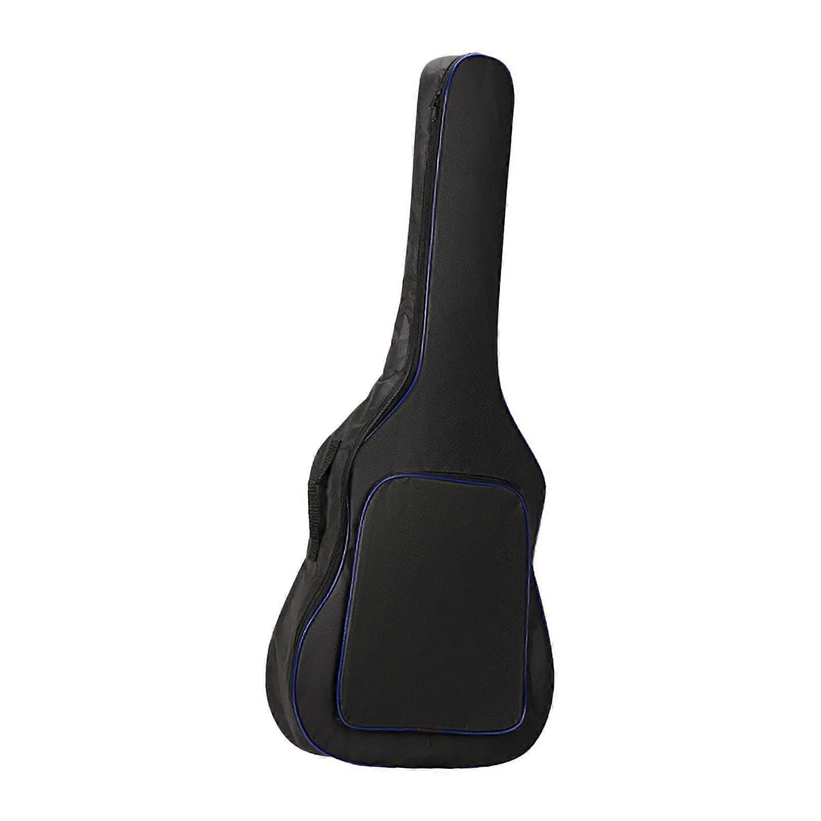 Guitar Gig Bag 41Inch Acoustic Guitar Case, Water Resistant Portable Case With Zippered Front Pockets, Blue