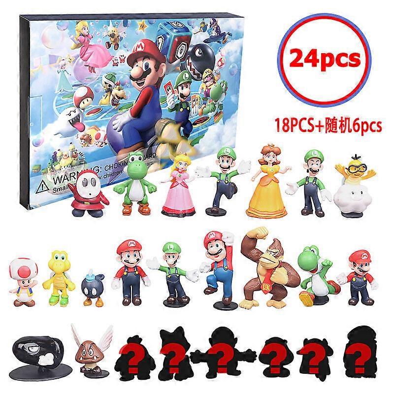 Christmas calendar with cute game characters