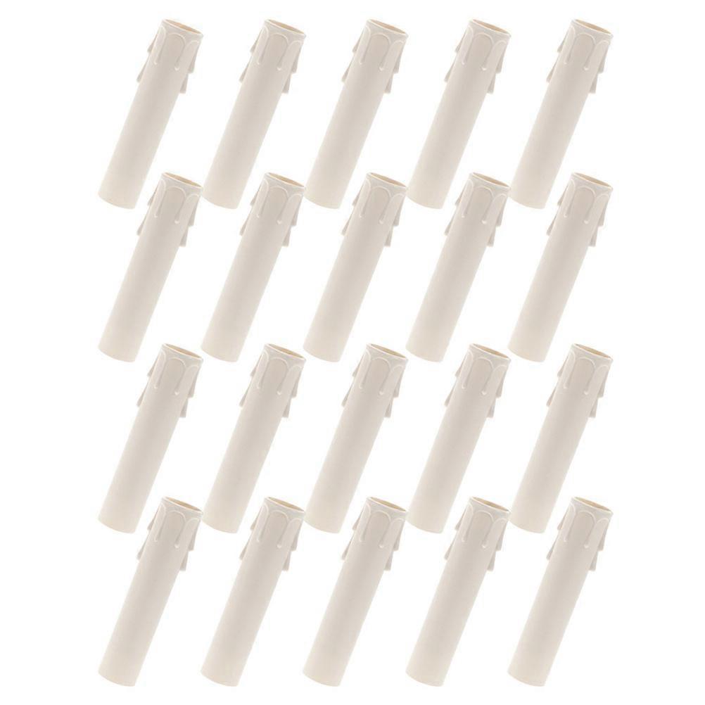 Plastic Drip Candle Covers for Candelabra Base Socket 90Pcs Set