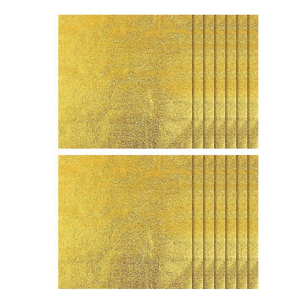 Golden Square Tin Foil Candy Wrappers for Chocolate Packaging 200Pcs