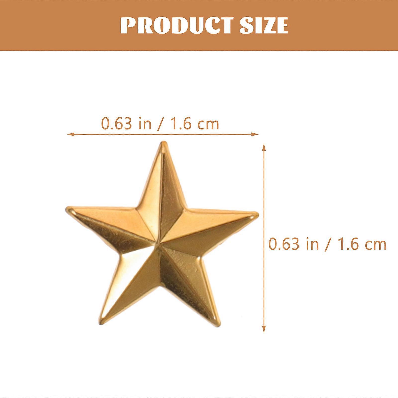 Star Rivets Decorative Rivets for Gifts Golden Metal Use 150Set