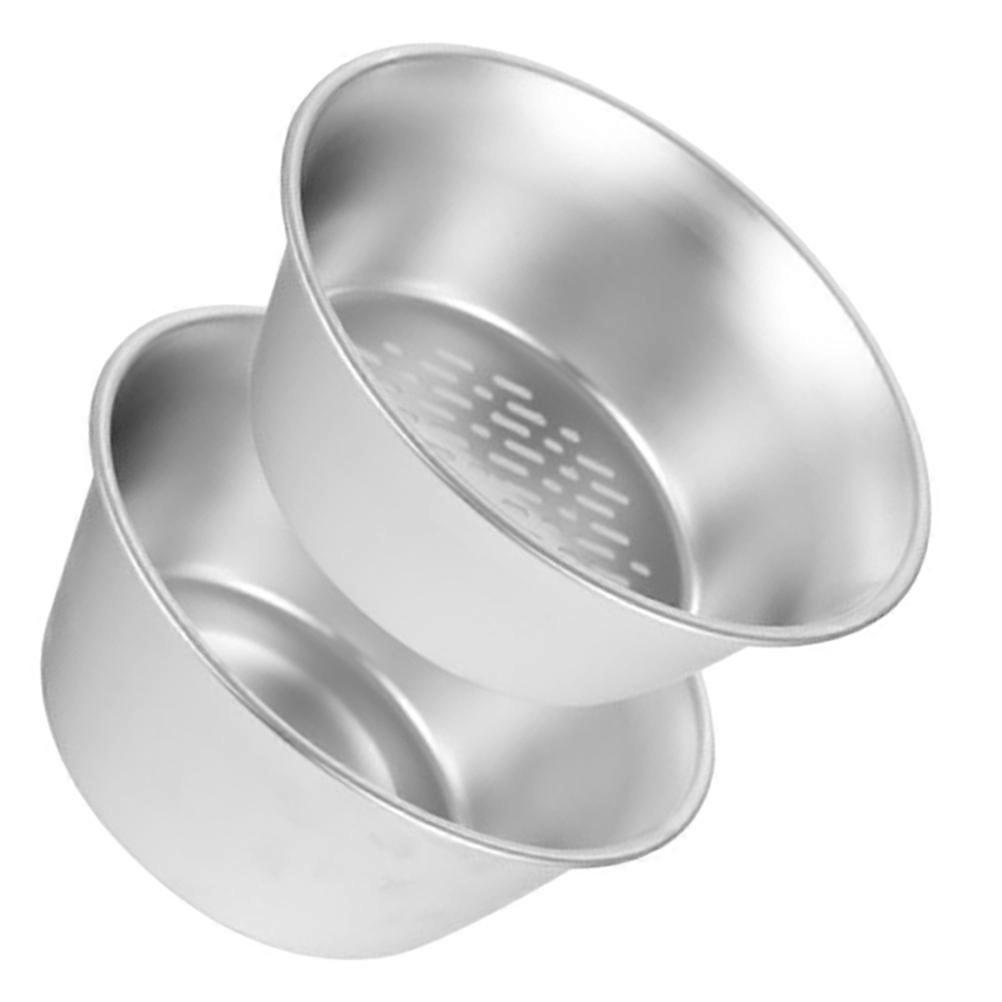 Rice Washing Sieve Kitchenware Housewarming Gift Silver Filtering Water for 1 Set