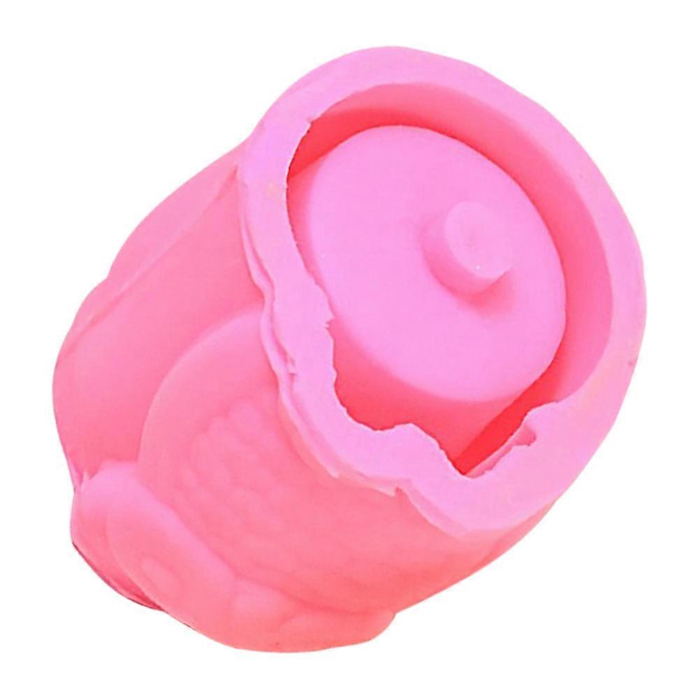 Creative Owl Flower Pot Silicone Mold for DIY Clay Resin Craft