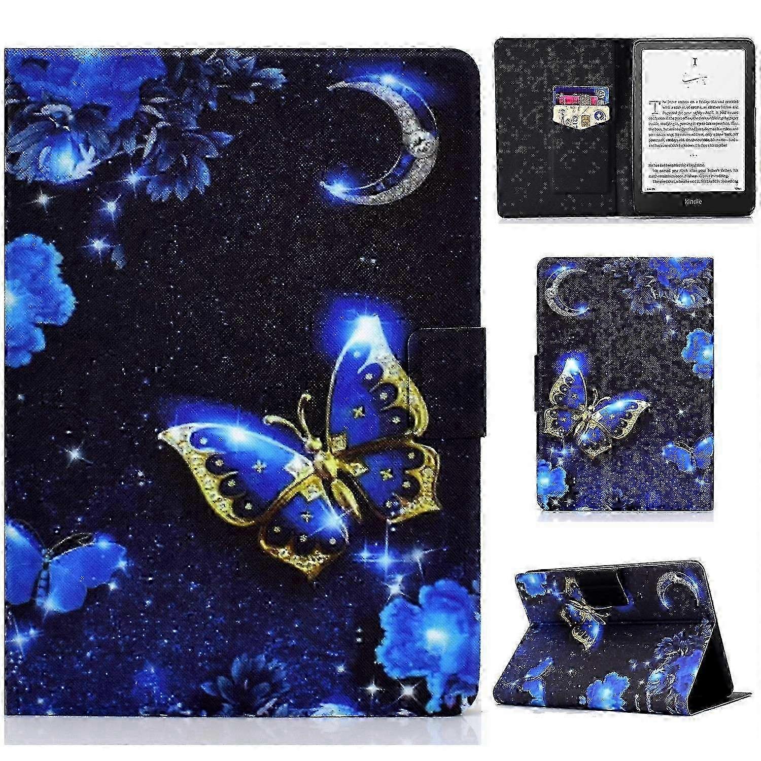 For Kindle Paperwhite (2024) Case Stand Pattern Printed Leather Cover - Shooting Star