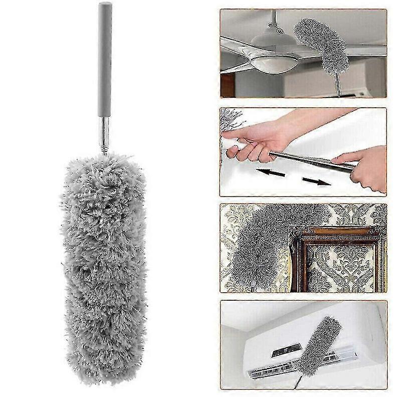 Extendable Cobweb Brush Washable Feather Duster Long Magic Telescopic Handle TW
