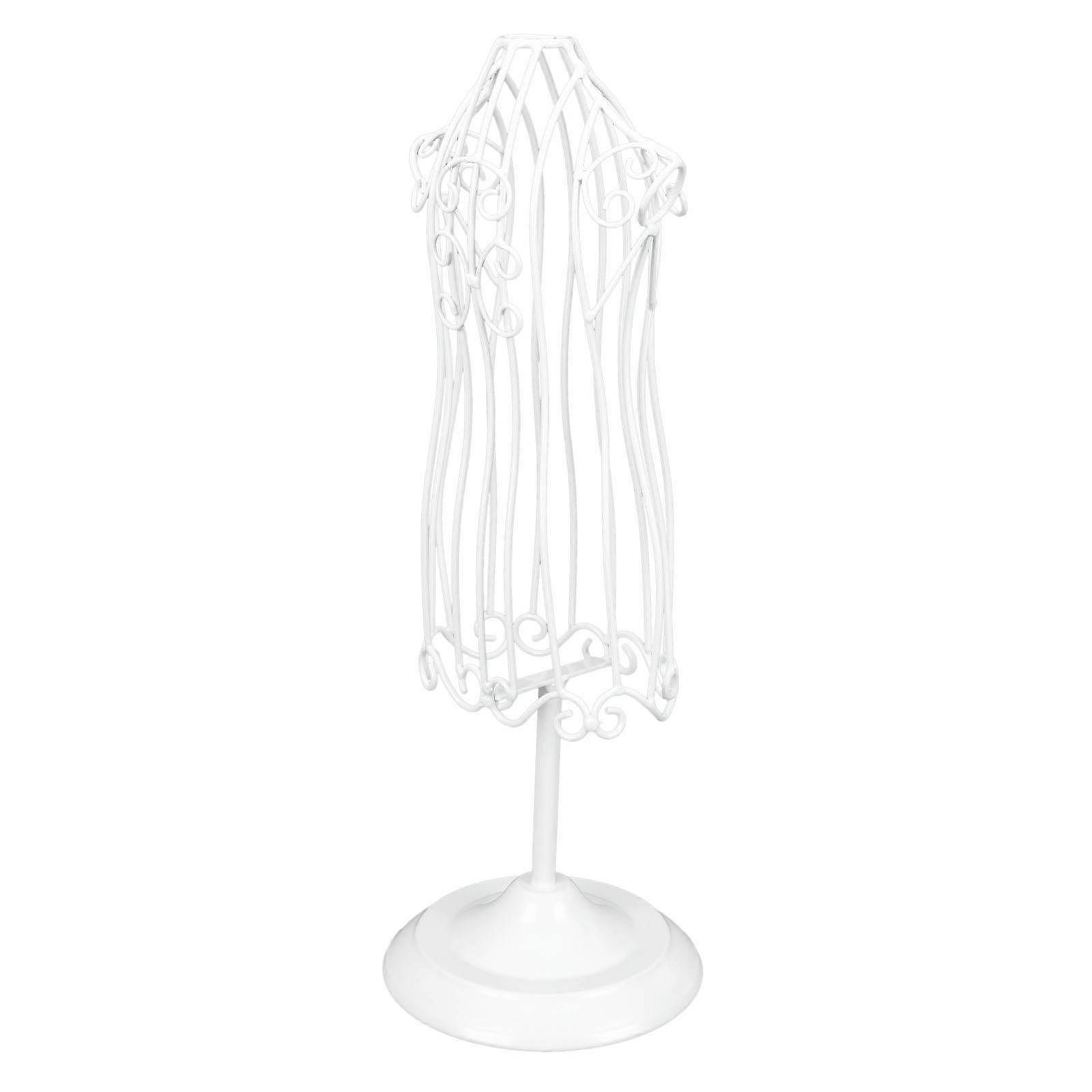 Dress Form Clothes Iron Display Stand for Storage 2Pcs White Model