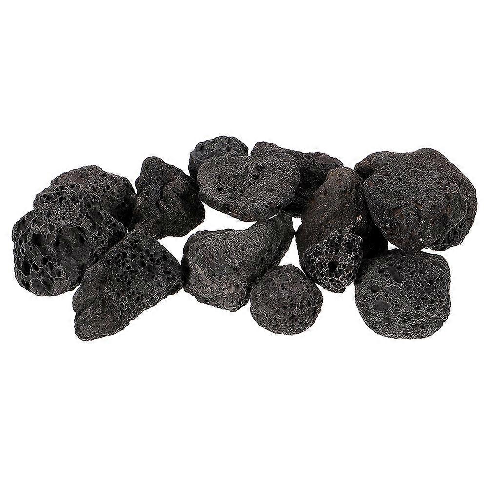 Natural Black for Fire Pit Stones 3Pcs 1 Bag Set