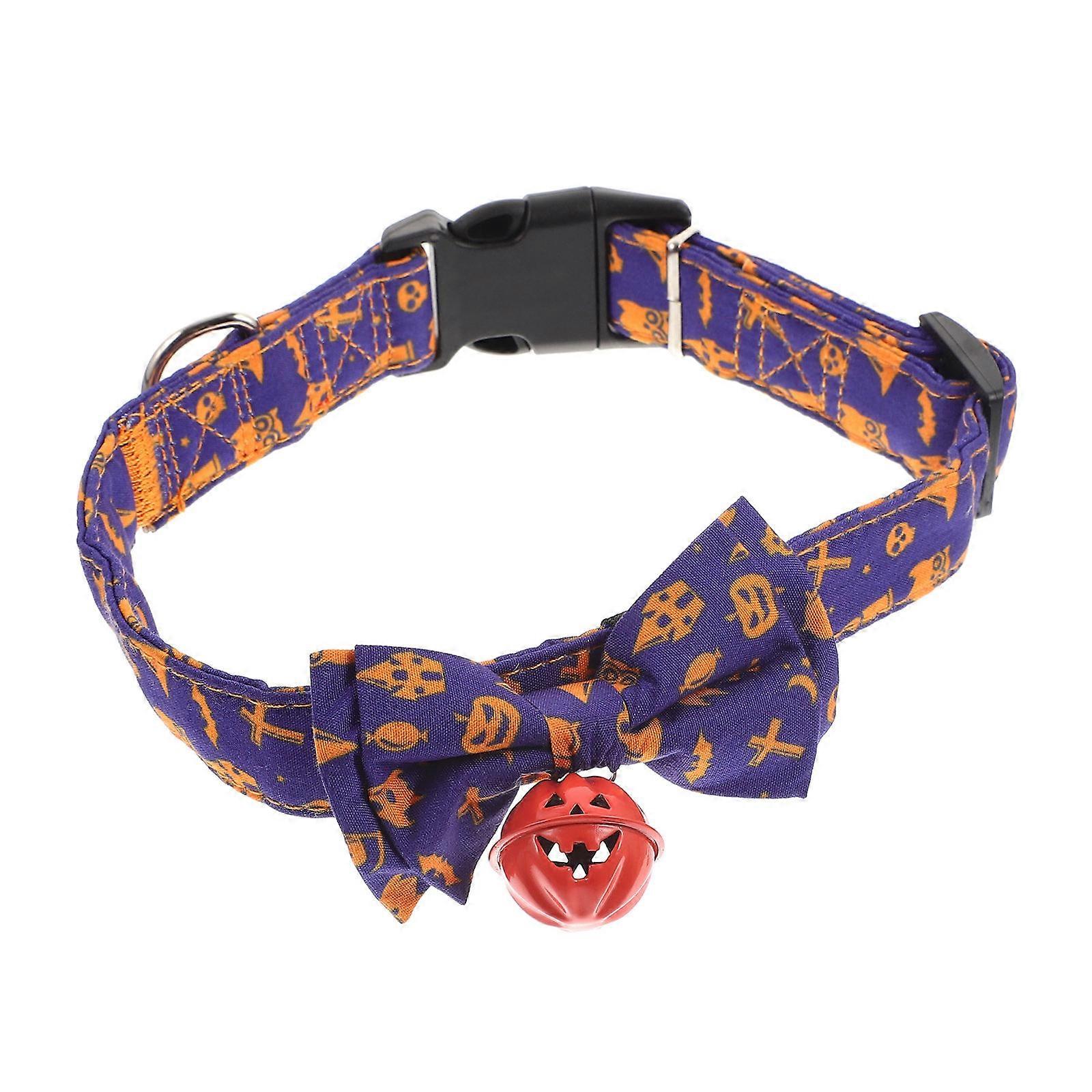 Collar Halloween Cat Bow Tie for Pet Use Detachable Style