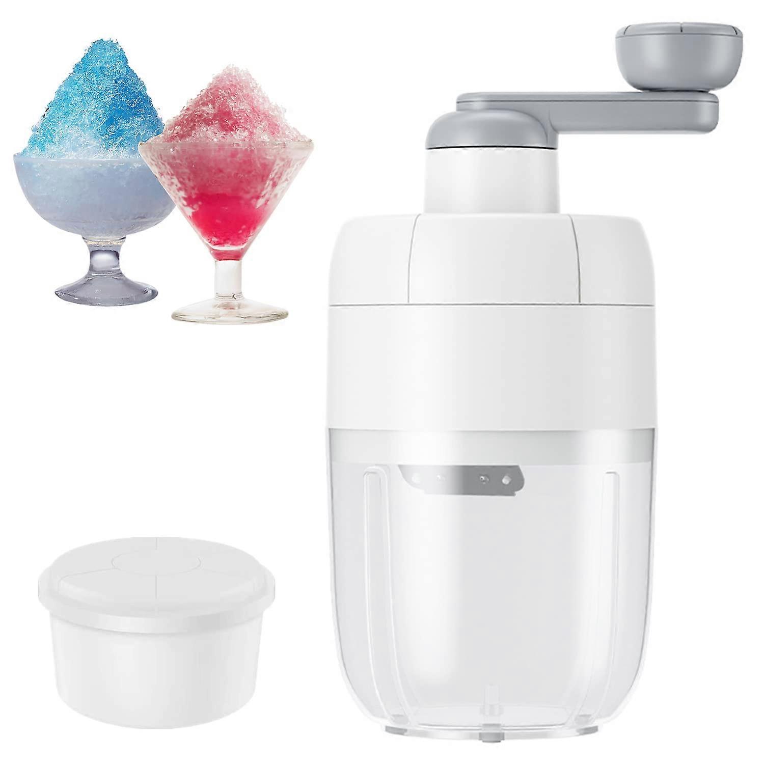 Manual Ice Crusher Slush Machine, Detachable Ice Shaver For Cocktails, Portable Shredding And Snow Cone Maker, BPA