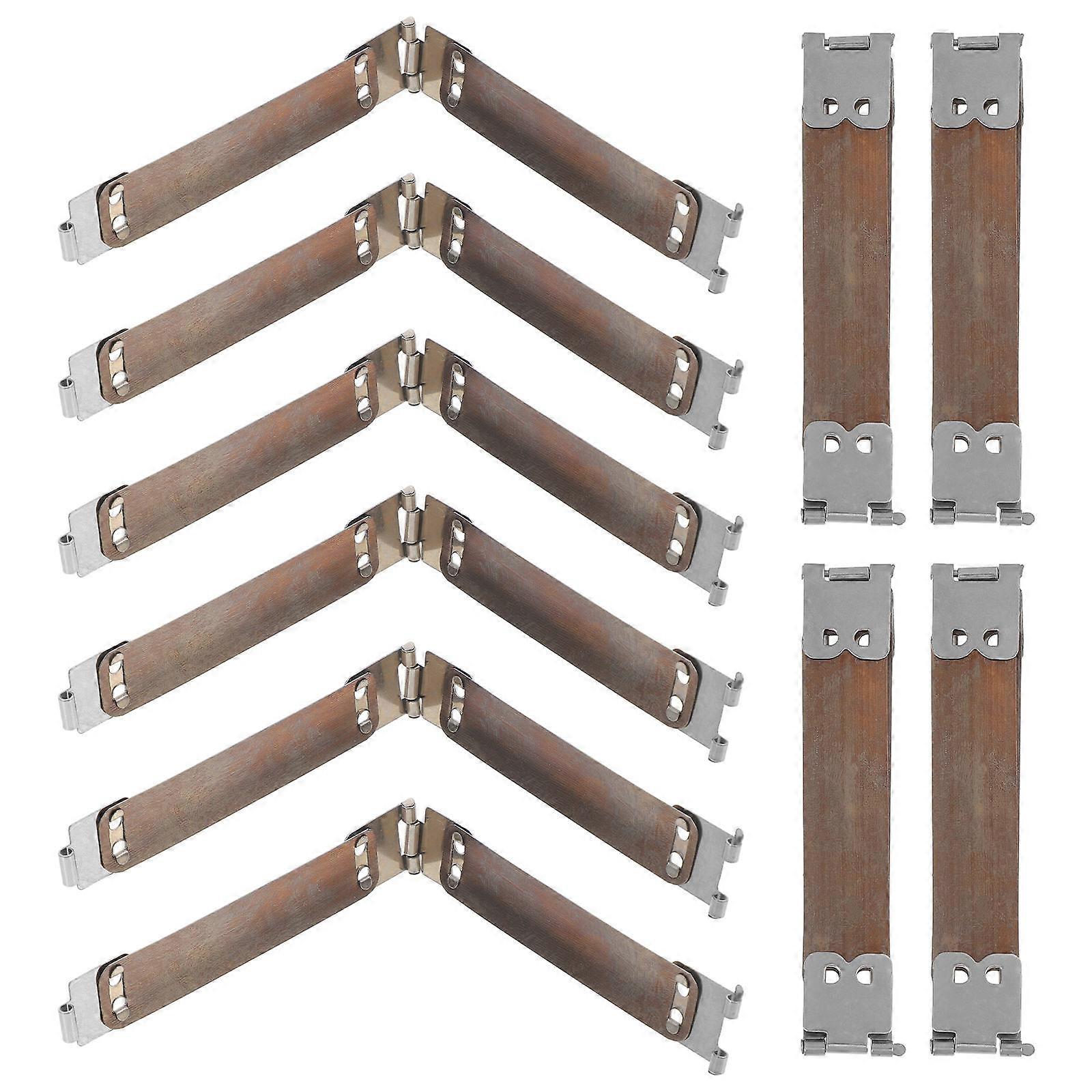 Craft Handbag Hinges Spring Clip from Metal Internal Flex Frame 100Pcs