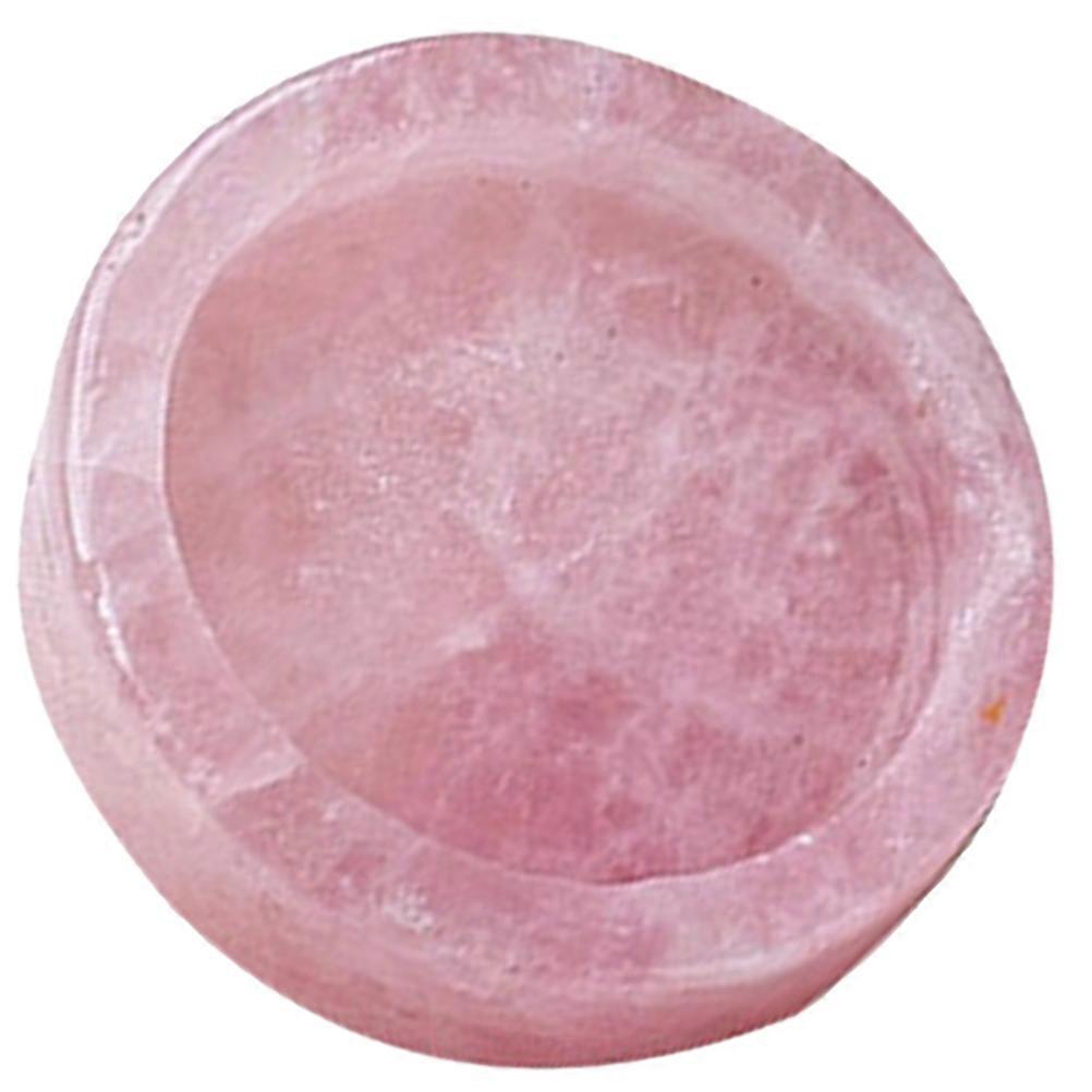 3Pcs Crystal Stone Round Candle Holder For Festivals And Parties 6.00X6.00X1.20CM Unique Decoration