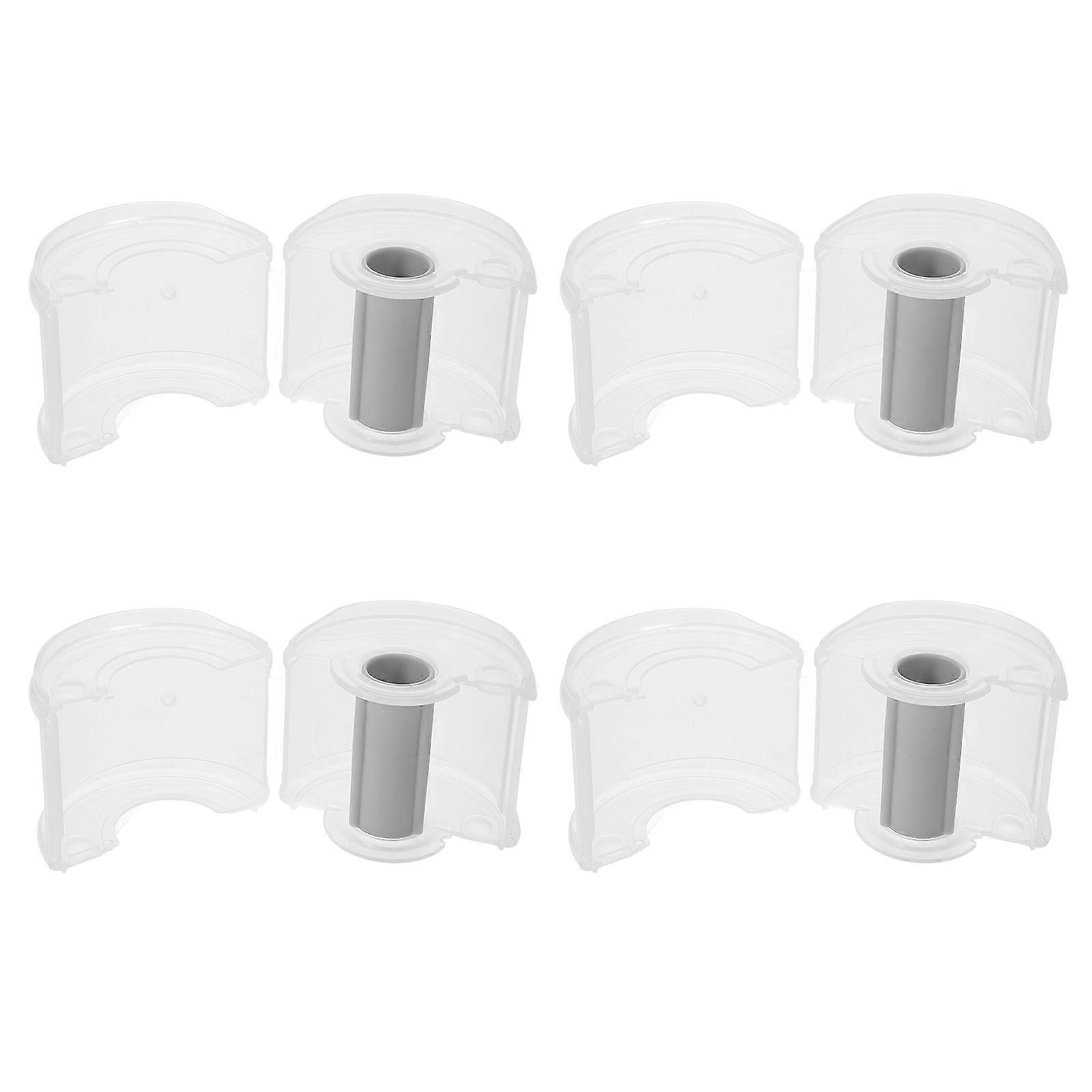 Washi Tape Storage Dispenser 4Pcs General Users Portable Use Transparent Tape Cutting Solution
