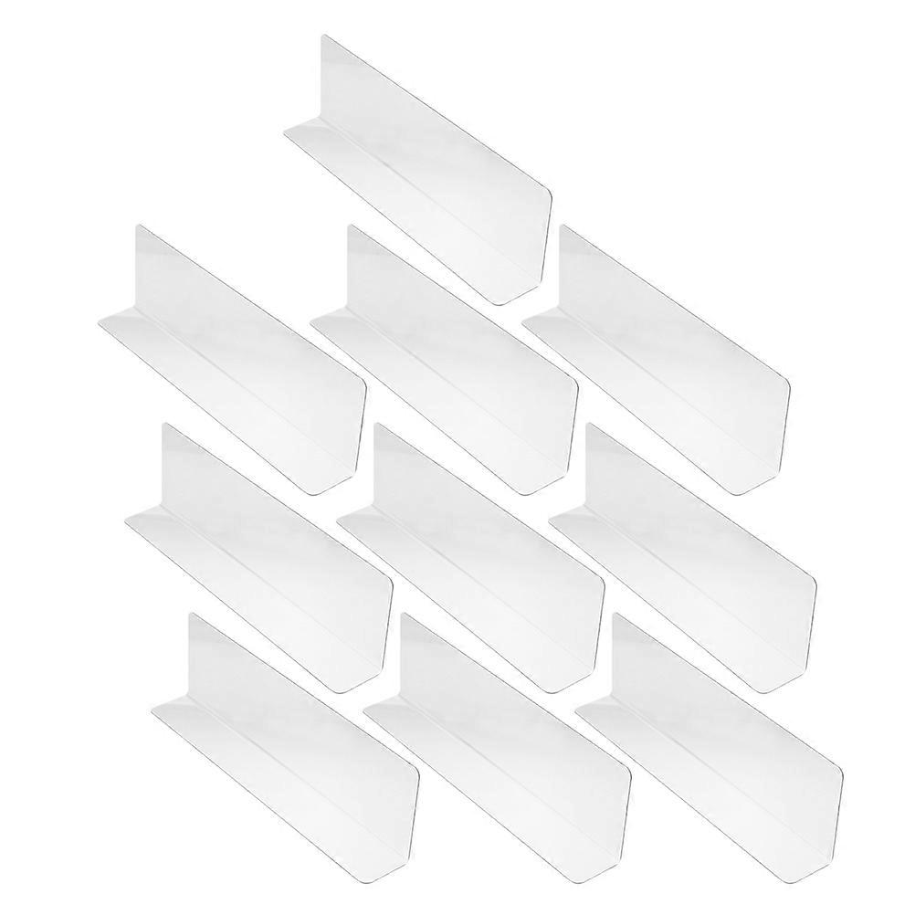 Transparent Plastic Shelf Dividers L Shaped for Shelf Separation 60Pcs