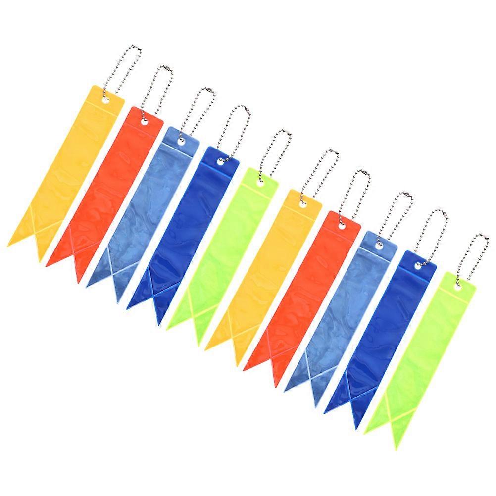 Assorted Color Reflective Key Holders for Hanging Use PVC 30Pcs Set