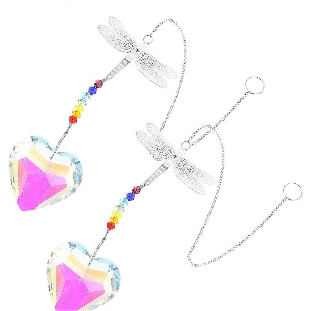 Crystal Dragonfly Pendant for Decor 4Pcs Window and Wedding Decor