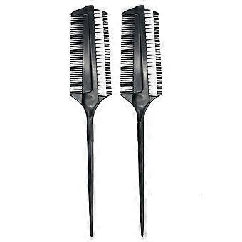 Hair Salon Dye Brush Double Sided Hair Coloring Comb for Home Use 8Pcs
