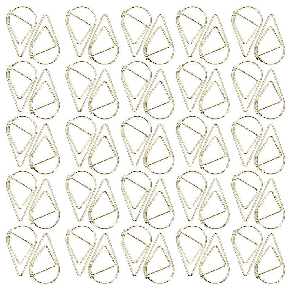 Tiny Paper Clips Small Golden Metal Clips for Clipping 400 Pieces