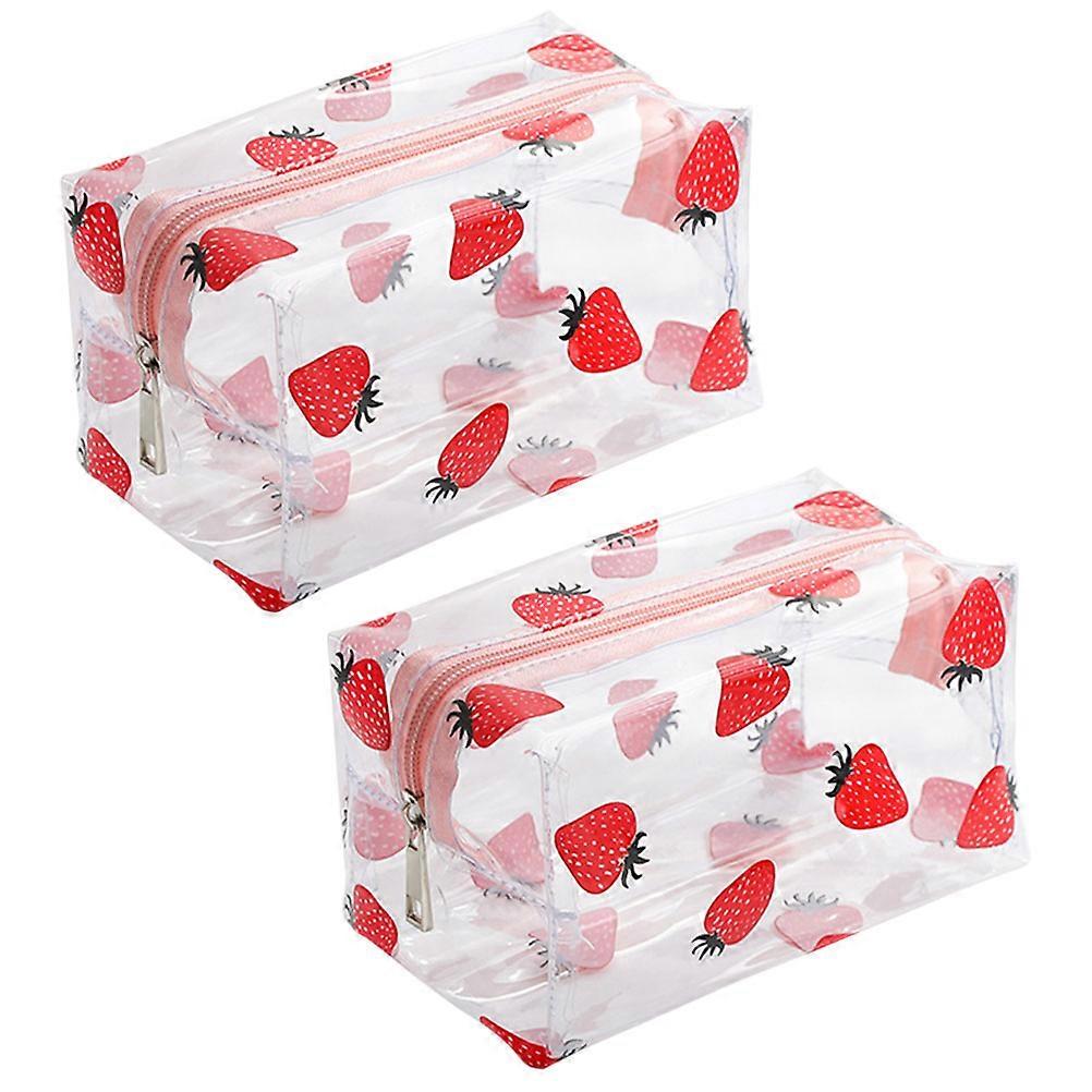 Clear Toiletry Bag Makeup Bag for Camping Use 6Pcs Portable Organizer
