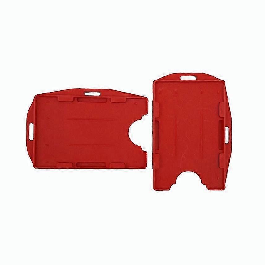 Unbrand ID Badge Double Sided ID Bank Card Holder Case Protector Work Card ID Card Holder Kids Bus P