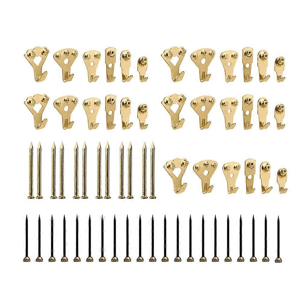 Golden Multi-Function Alloy Hook for Hanging Use 168 Pieces Kit