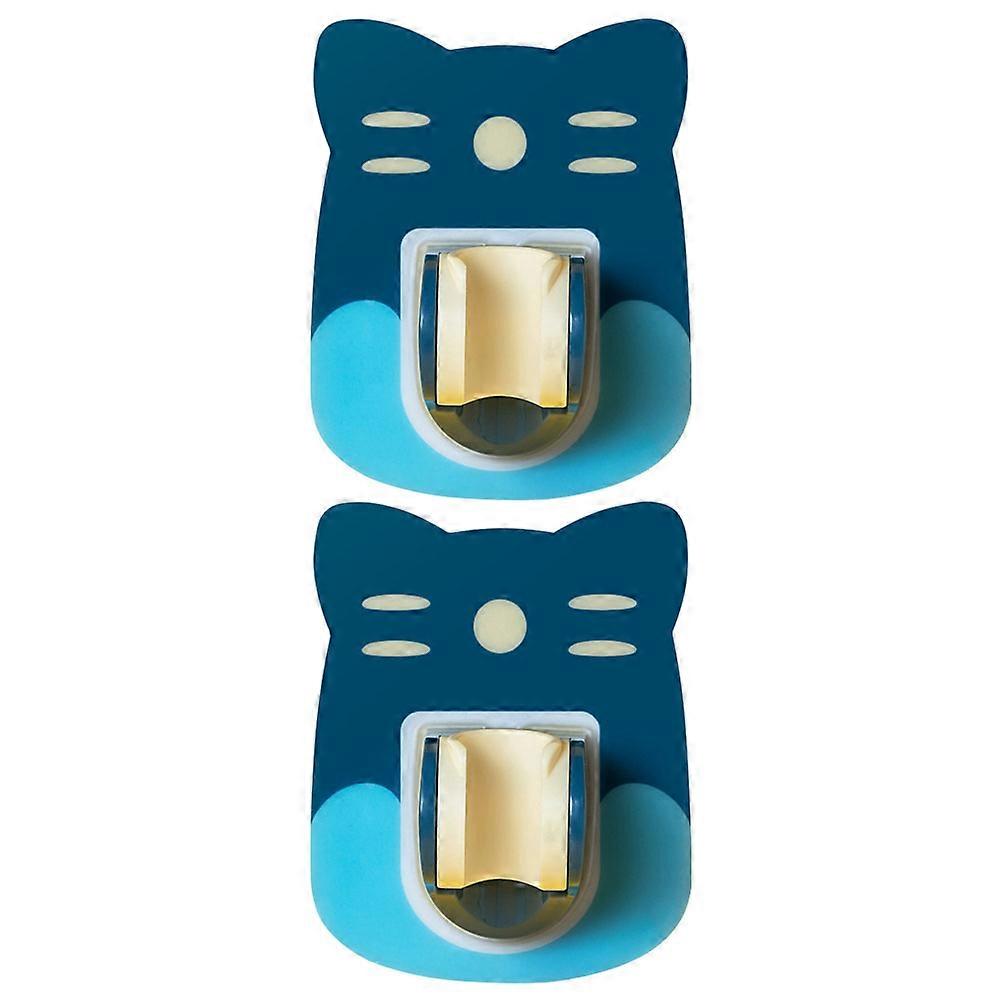 Adjustable Shower Holders Shower Bases for Bathroom Use 4Pcs Blue