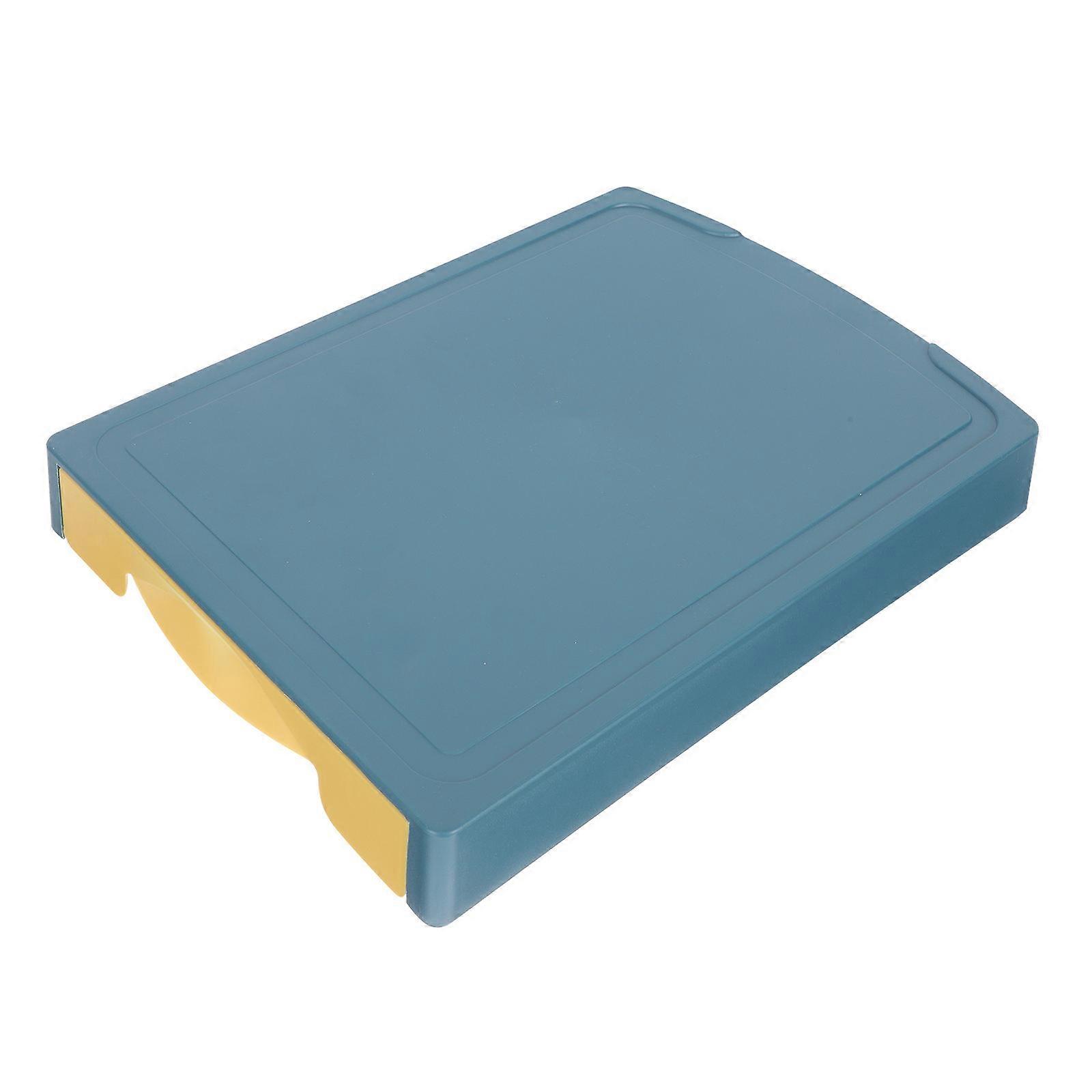 Practical Acrylic Cutting Board with Storage Plate for Household 2Pcs