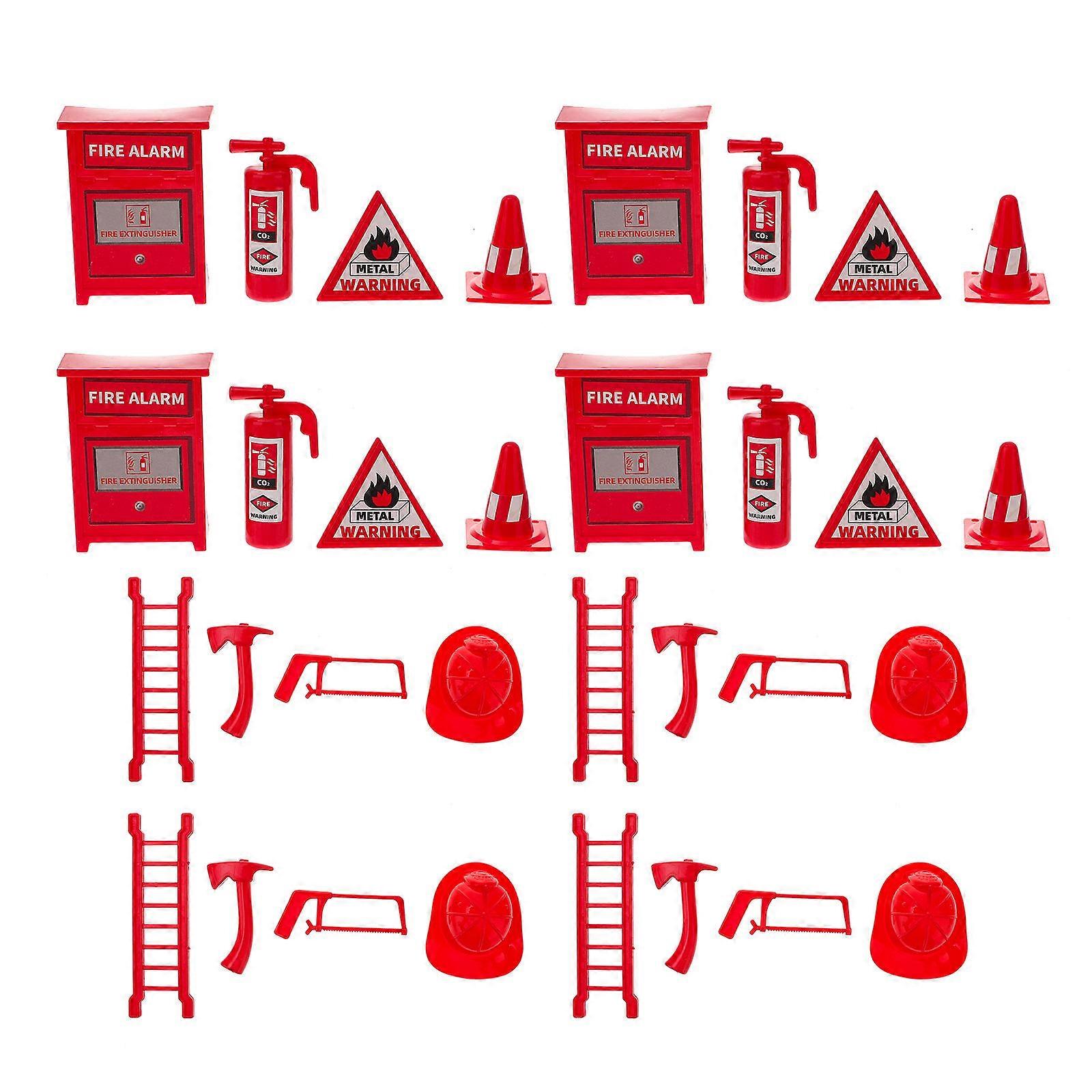 Children Fire Extinguisher Toy Teaching Model with Fire Ladder 8Sets