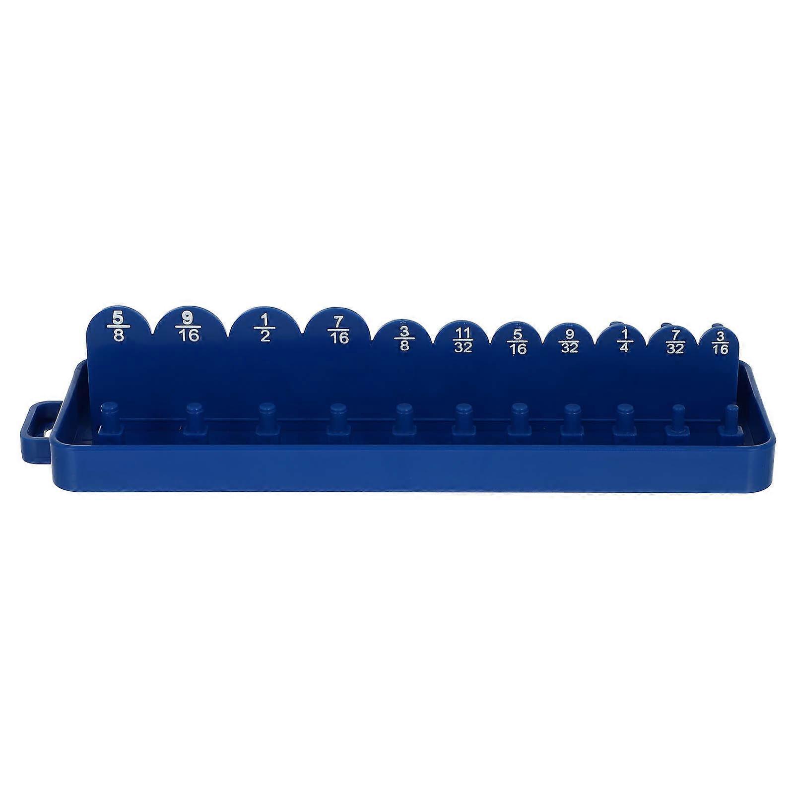 Plastics Sleeves Container 2Pcs For Mechanics And Socket Sets Compact Blue Storage Organizer