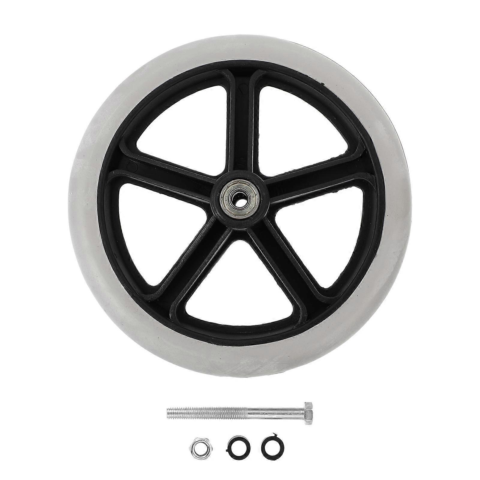 Wheelchair Front Wheel Solid Tire Replacement 2Pcs for Universal Wheelchair