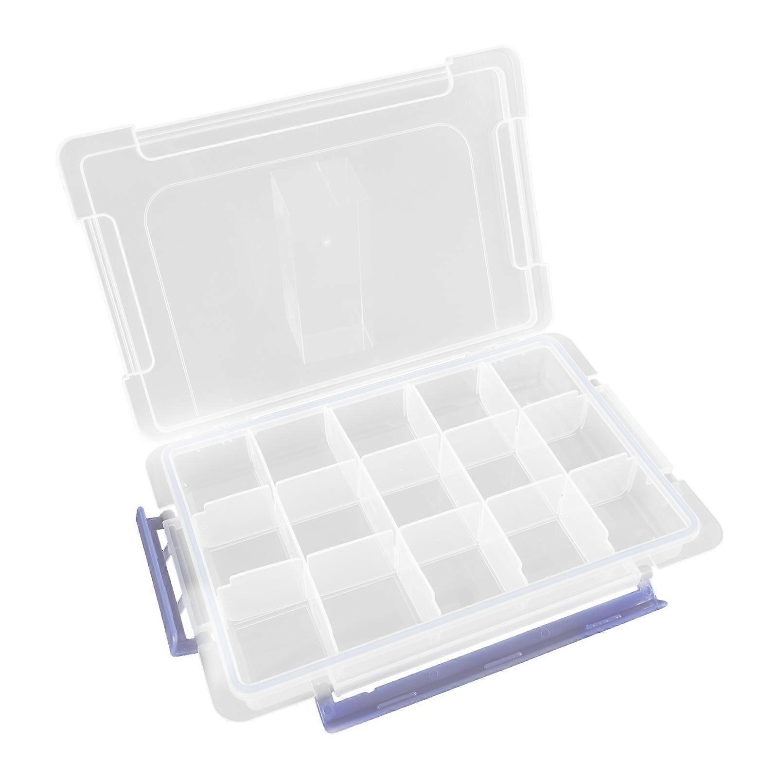 Small Items Storage Box Plastic Organizer for Storage 2Pcs Durable Case