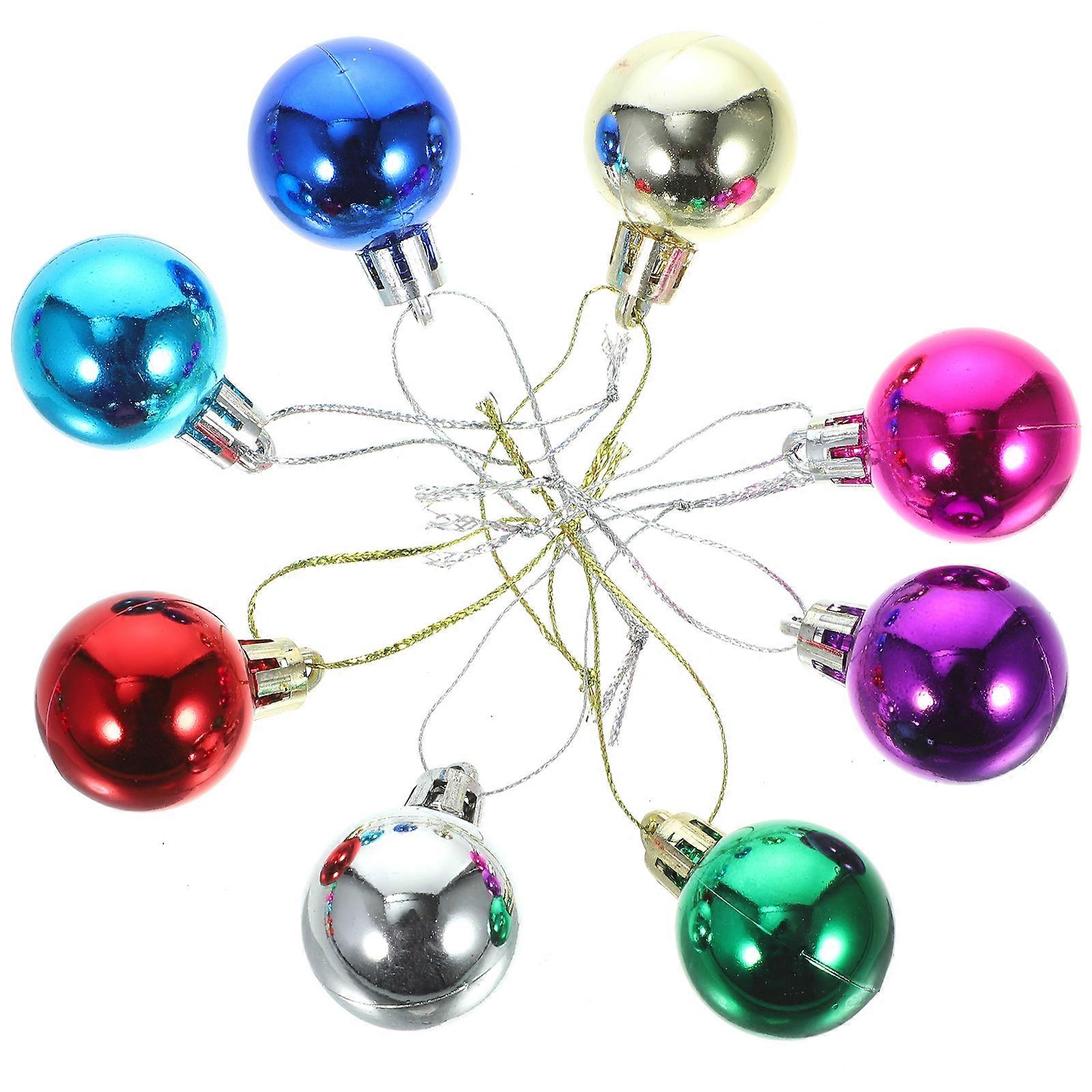 Christmas Decoration Props Hanging Tree Balls with 48Pcs Multi Color Ornaments