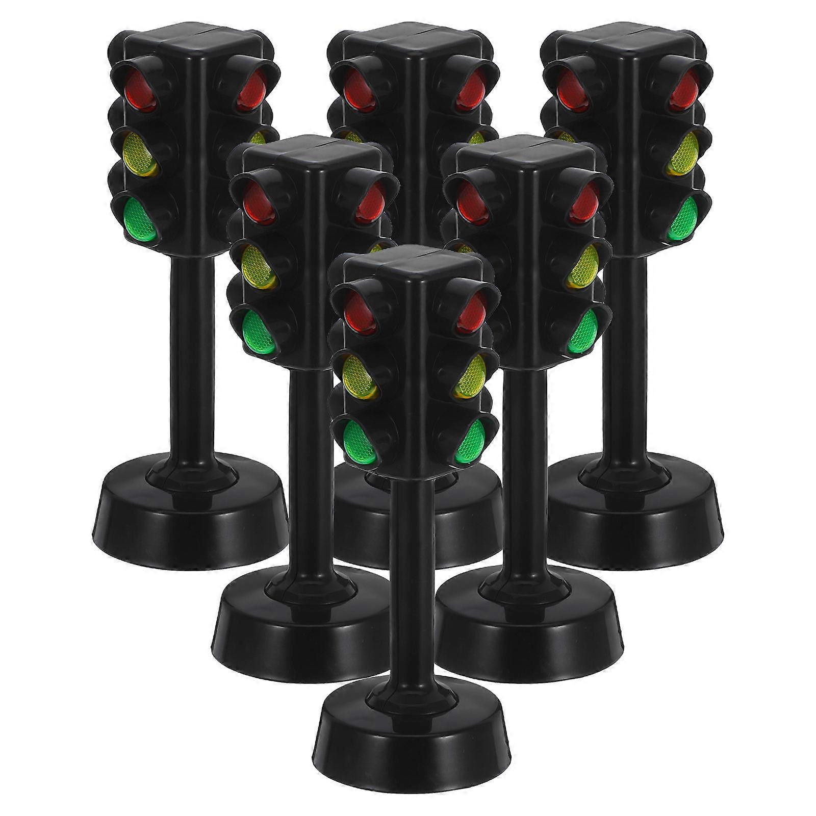 Traffic Light Kids Toy for Imaginative Play with 6Pcs Traffic Light Playset