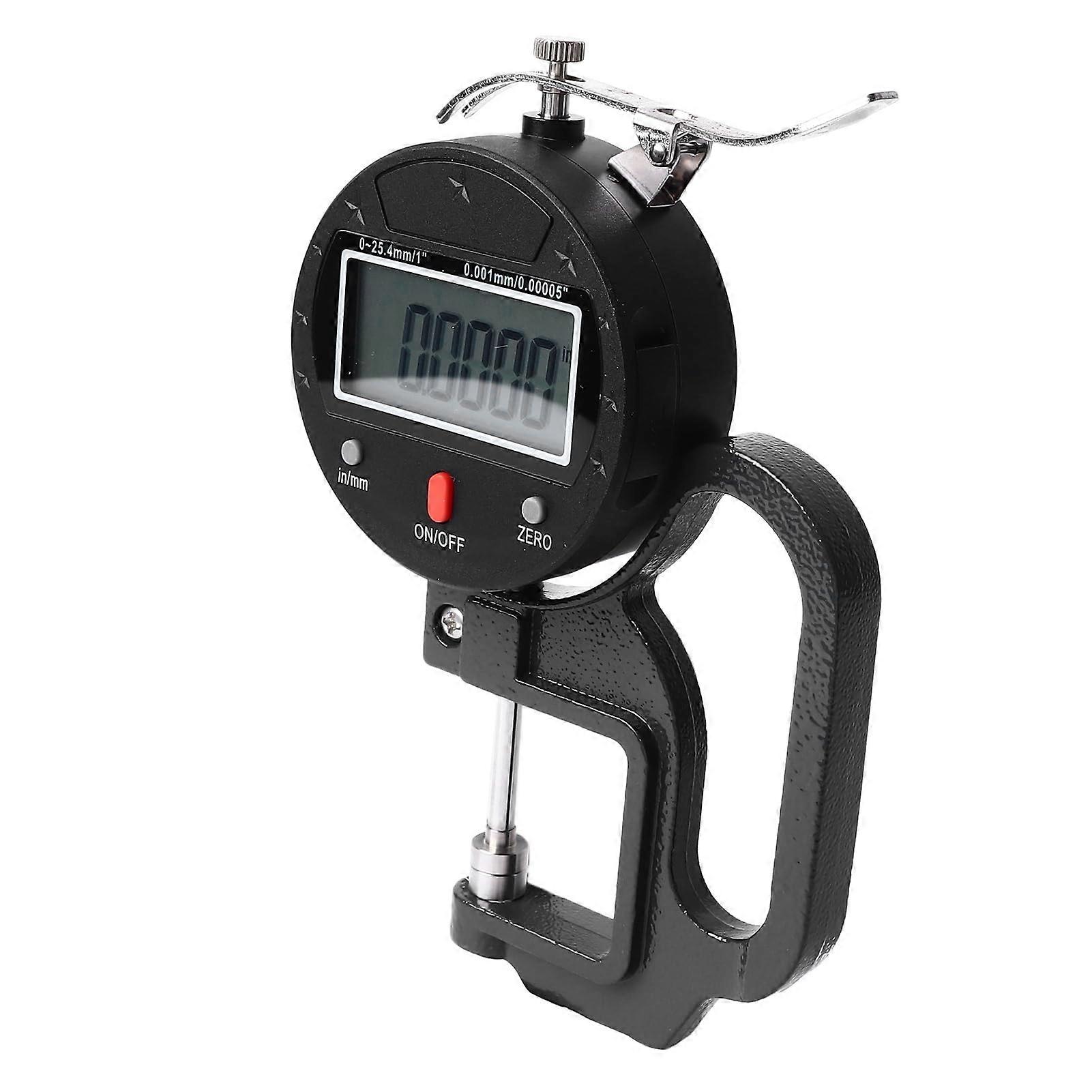 Digital Dial Thickness Gauge 0.001 Mm Resolution, 0.00005 In, Electronic Indicator With Digital Display For Industrial