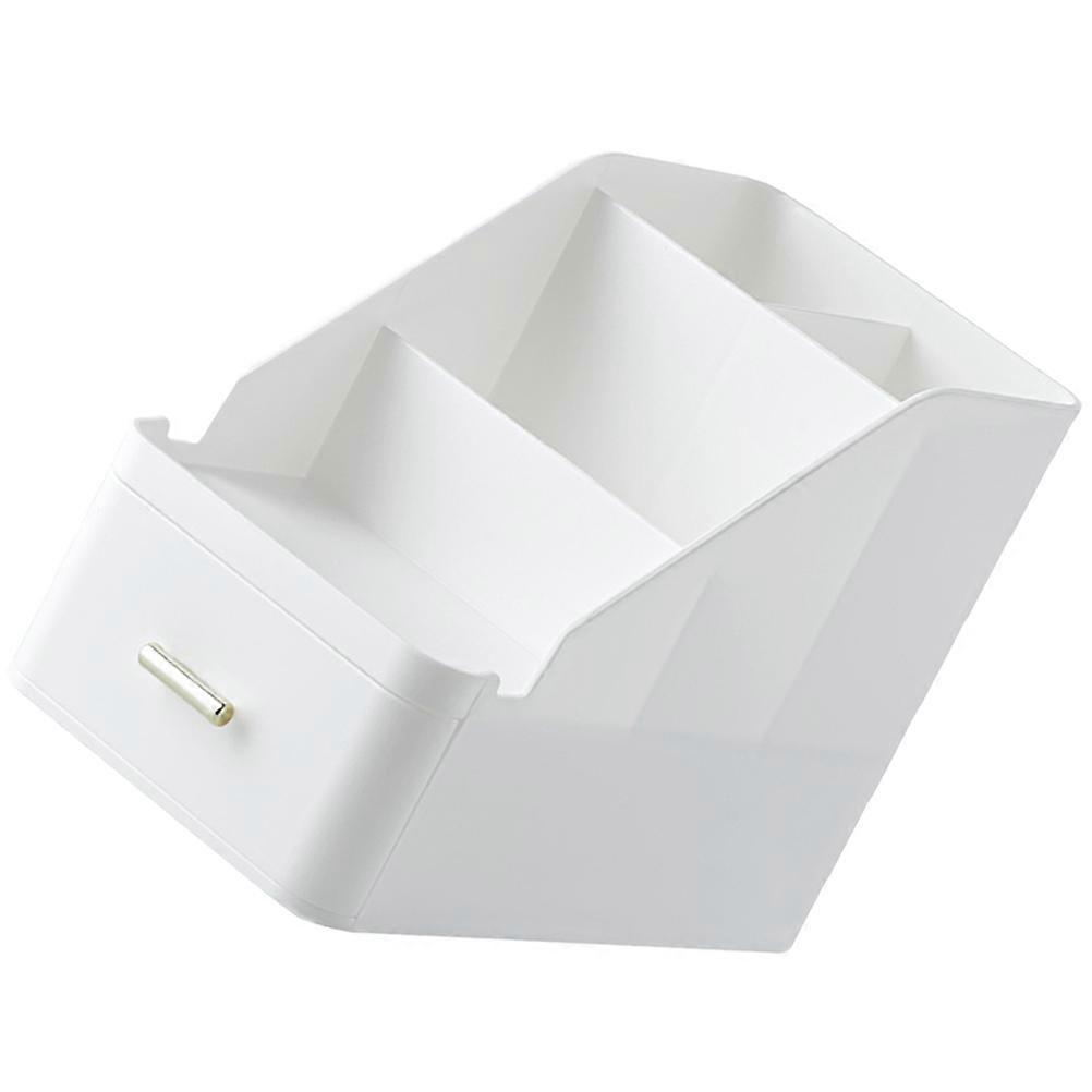 2Pcs Desktop Organizer Desk Storage Box for Storage Use with Drawer