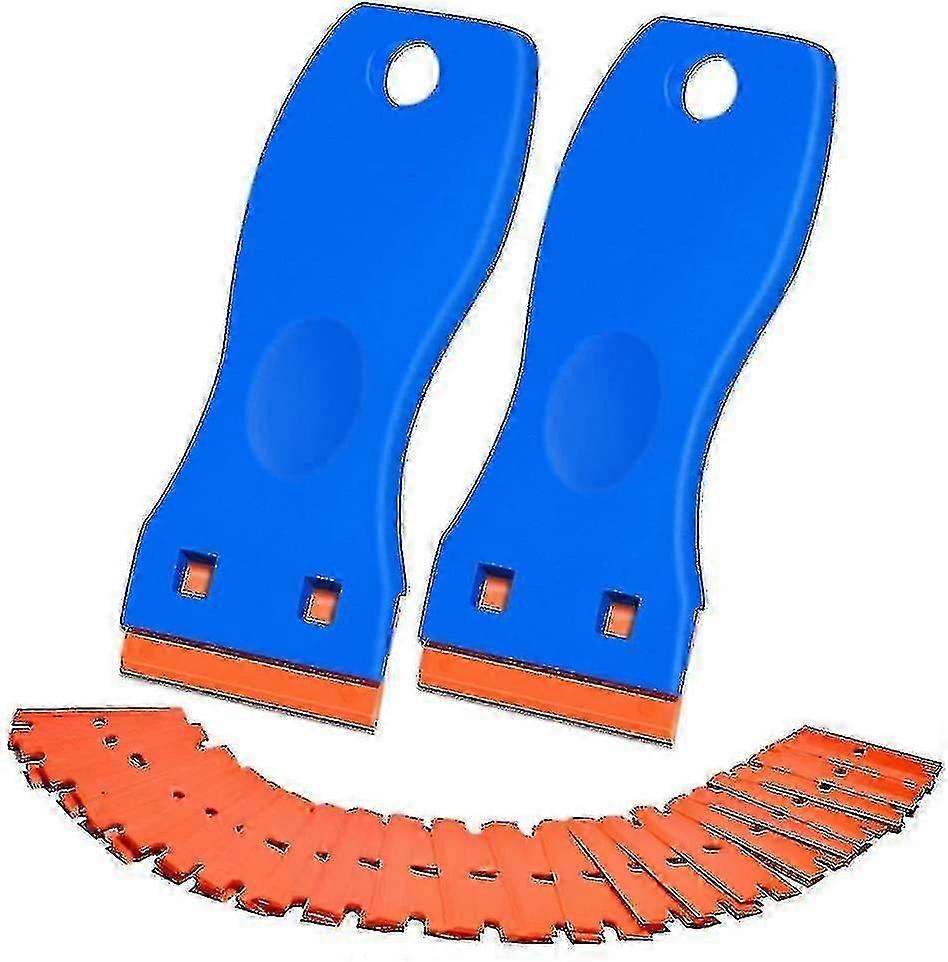 Rasierklingenschaber aus Kunststoff, 2er-Pack-Schaberwerkzeug