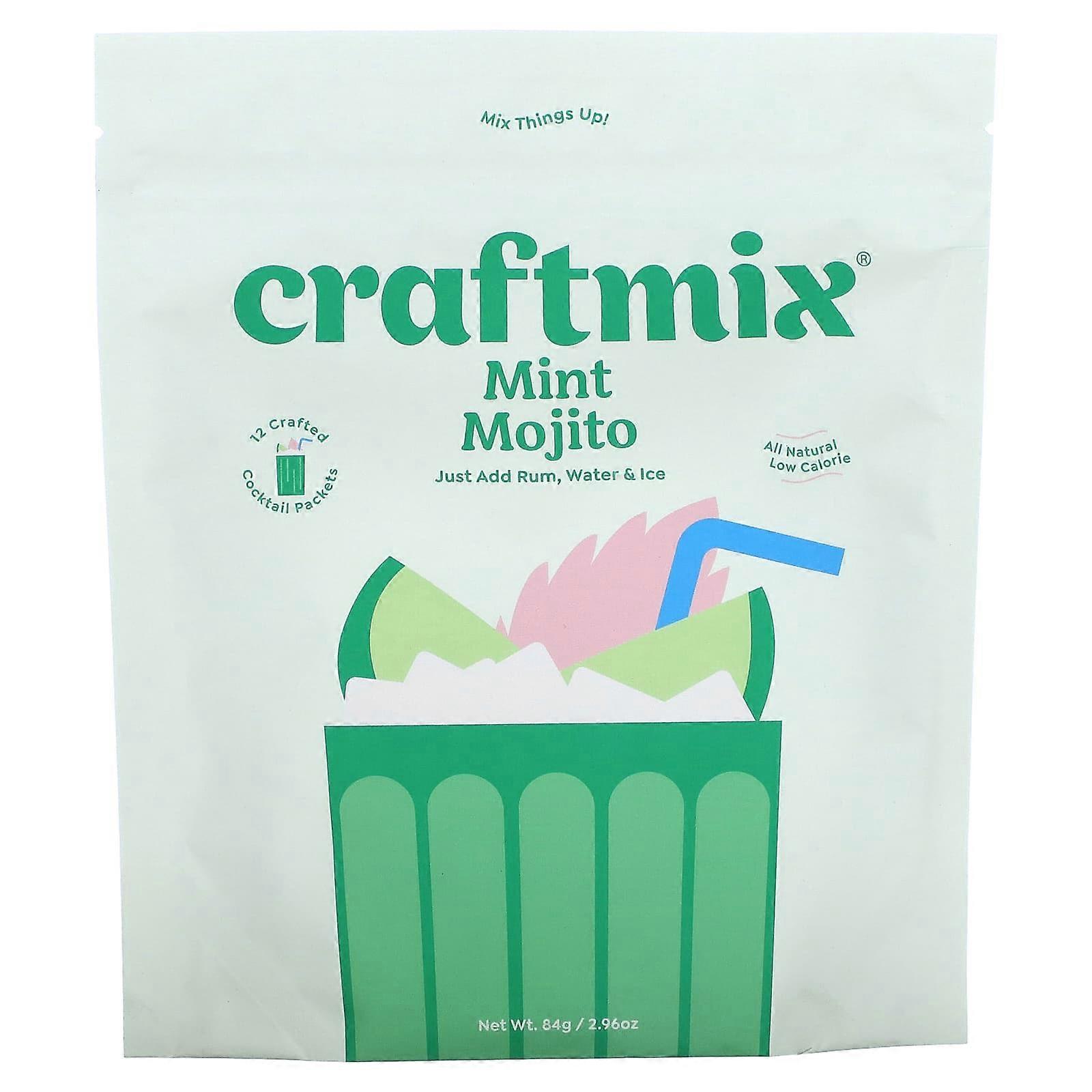 Cocktail Mix Packets, Mint Mojito, 12 Packets, 2.96 oz (84 g)