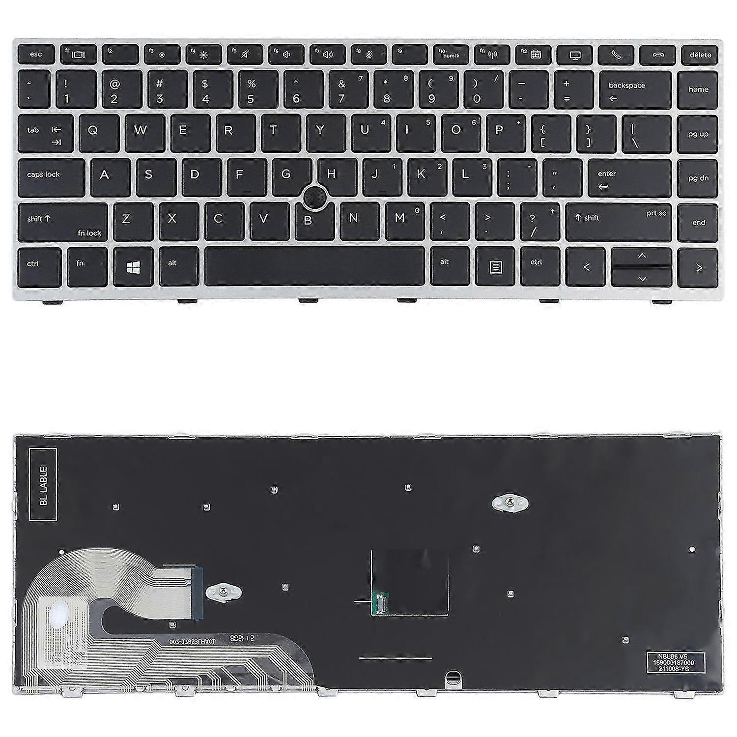 US Keyboard with Pointing Stick For HP Elitebook 840 G5 25-26