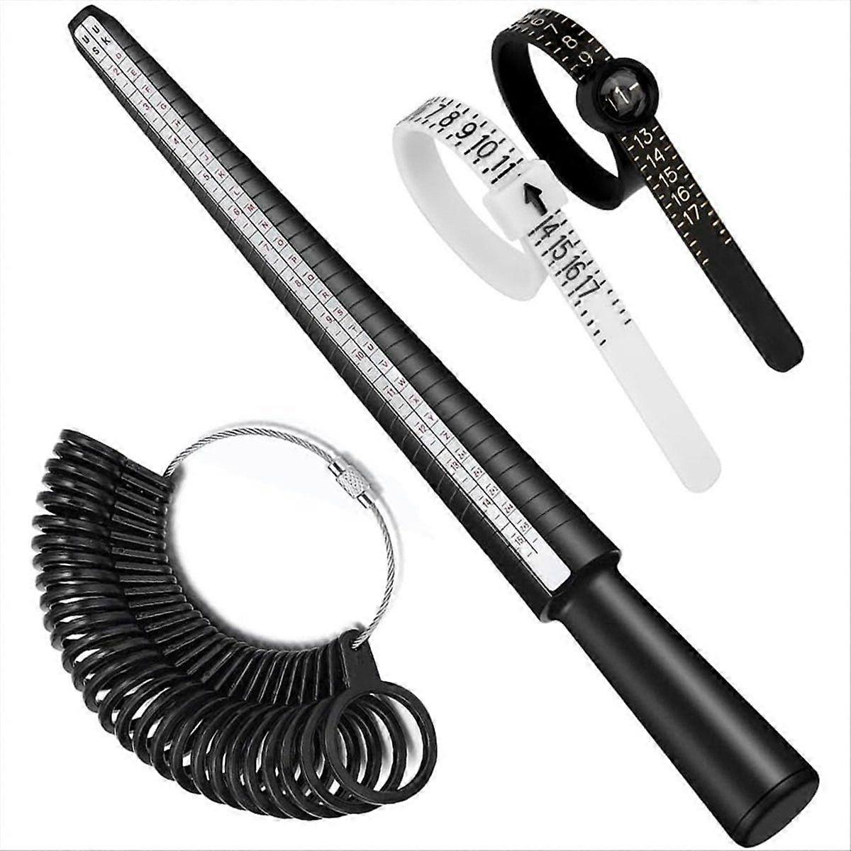 4Pcs Ring Sizer Measuring Tool Kit, Ring Mandrel Measurer, US Ring Size 0-13, Ring Sizer A-Z,2 PCS