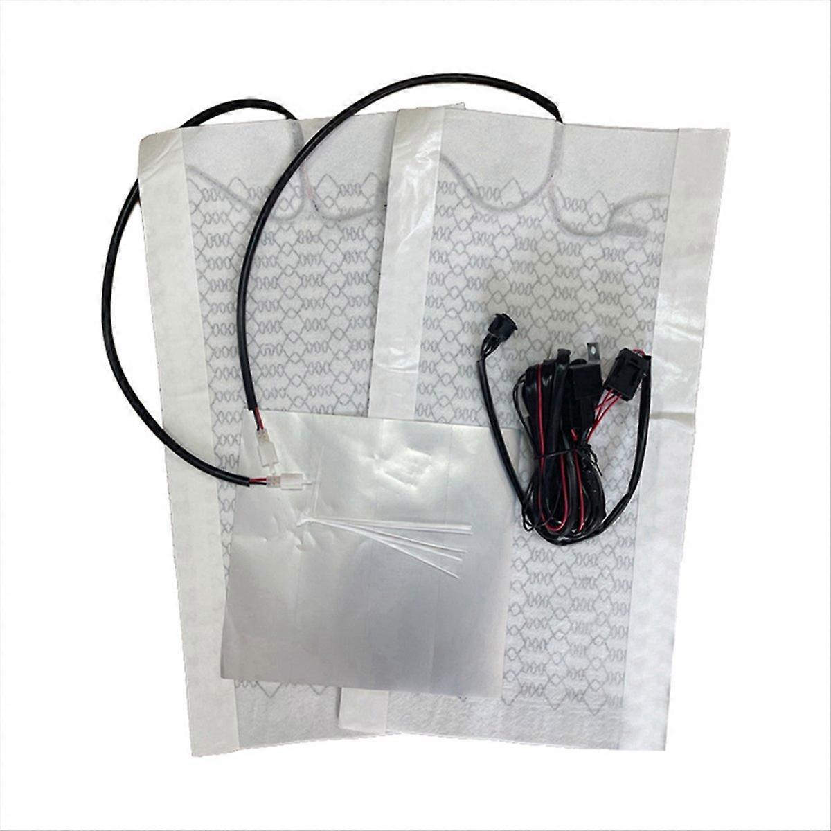 Universal bilsædevarmersæt 12V kulfibervarmepuder