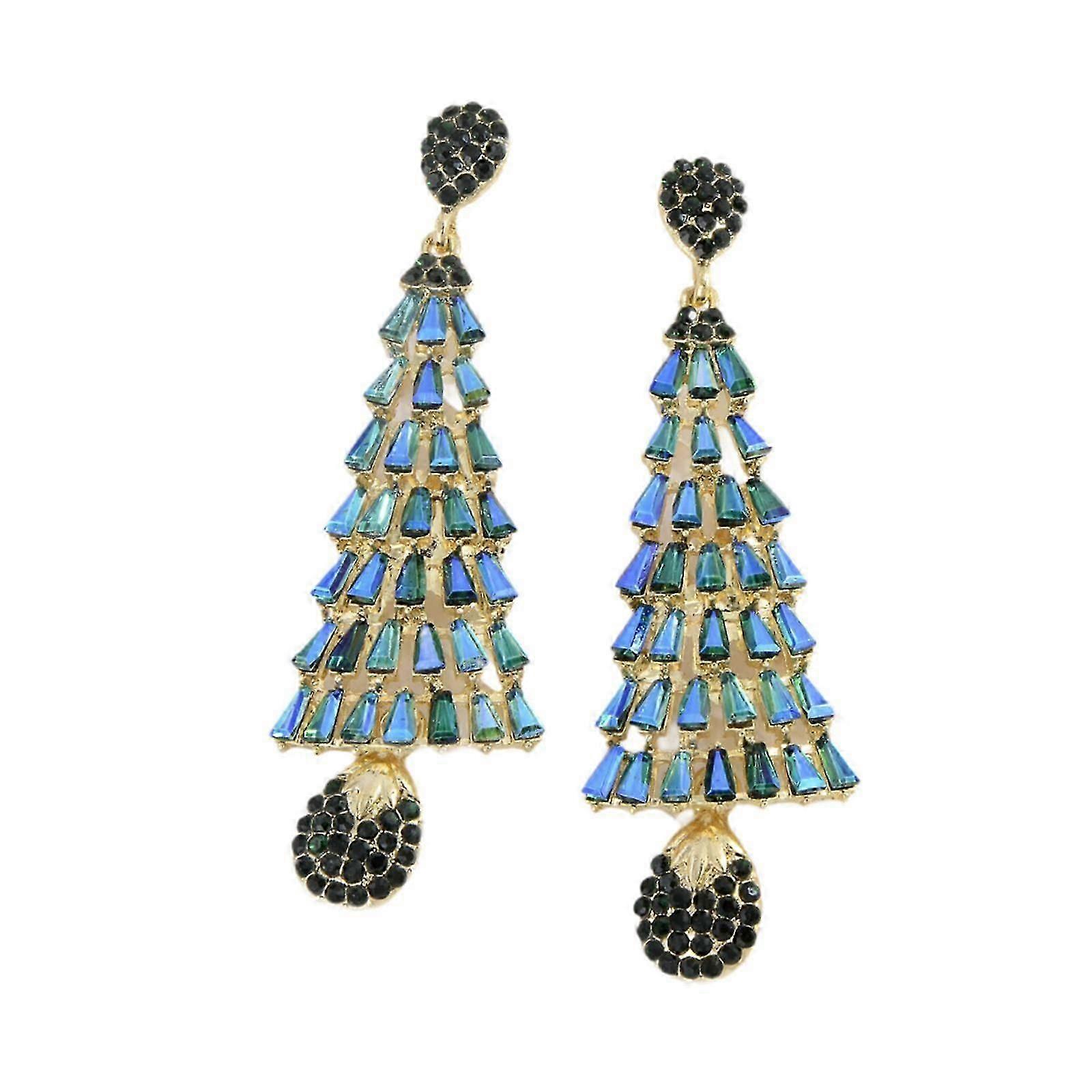 Christmas Tree Drop Earrings for Women's